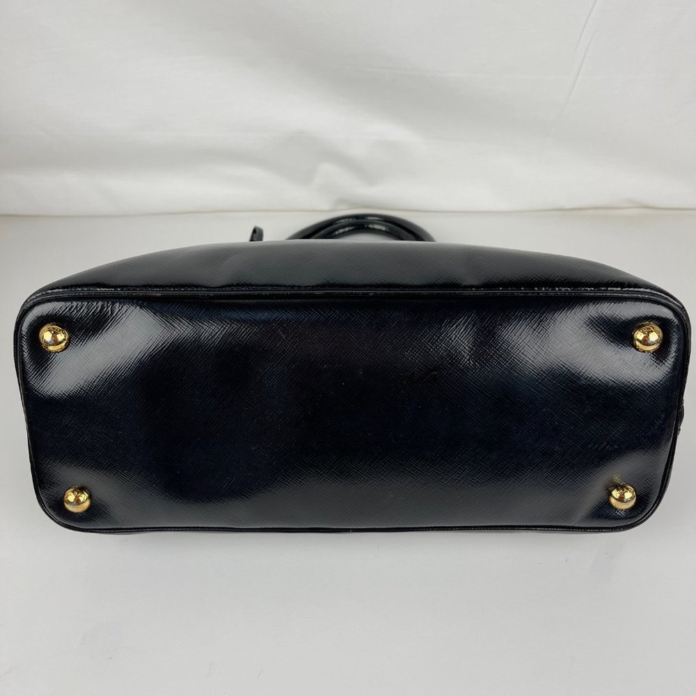 Prada Luxurious Black Leather Satchel - Picture 8 of 12